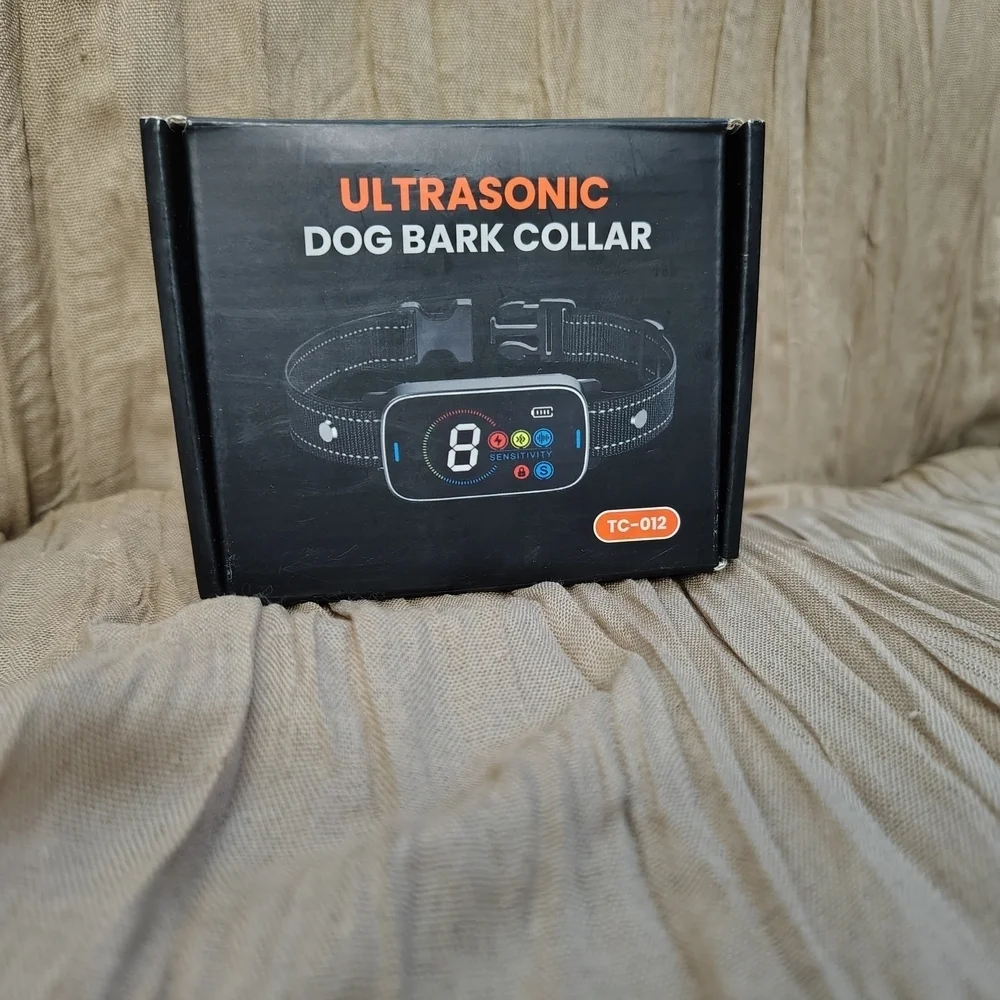 Ultrasonic Dog Bark Collar Rechargeable Anti Bark Trainer NEW